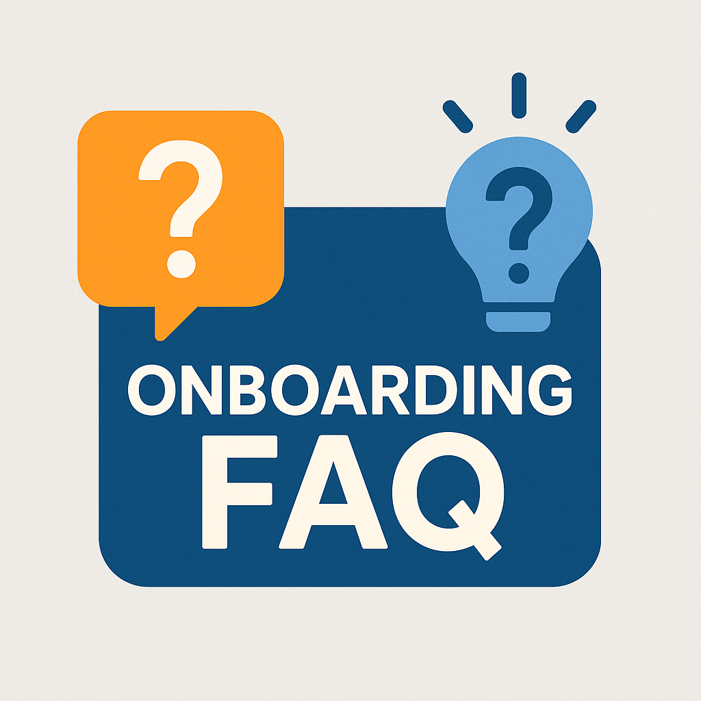 Onboarding FAQ